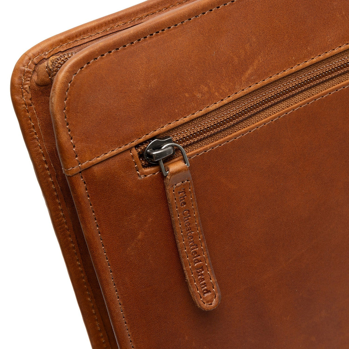
Cognac Leather Portfolio Moreton para Mulher para Mulher, detail view 4