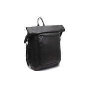 Remo Full-Grain Leather Roll-top Backpack para Mulher in Classic 100% Full-Grain Leather - Full Exterior Front Profile View | Buy Online
