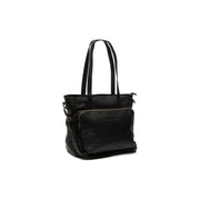 Alicante Full-Grain Leather Shopper para Mulher in Classic 100% Full-Grain Leather - Full Exterior Front Profile View | Buy Online