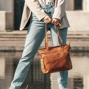 Alicante Full-Grain Leather Shopper para Mulher – alternate product view 2
