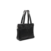 Rome Full-Grain Leather Shopper para Mulher in Classic 100% Full-Grain Leather - Full Exterior Front Profile View | Buy Online