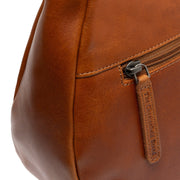 Cognac Leather Shoulder Bag Alexandria, detail view 5