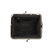 Solid Antique Brass Hardware &amp; Heavy-Duty Dual Zipper Detail on Andrade Full-Grain Leather Shoulder Bag para Mulher