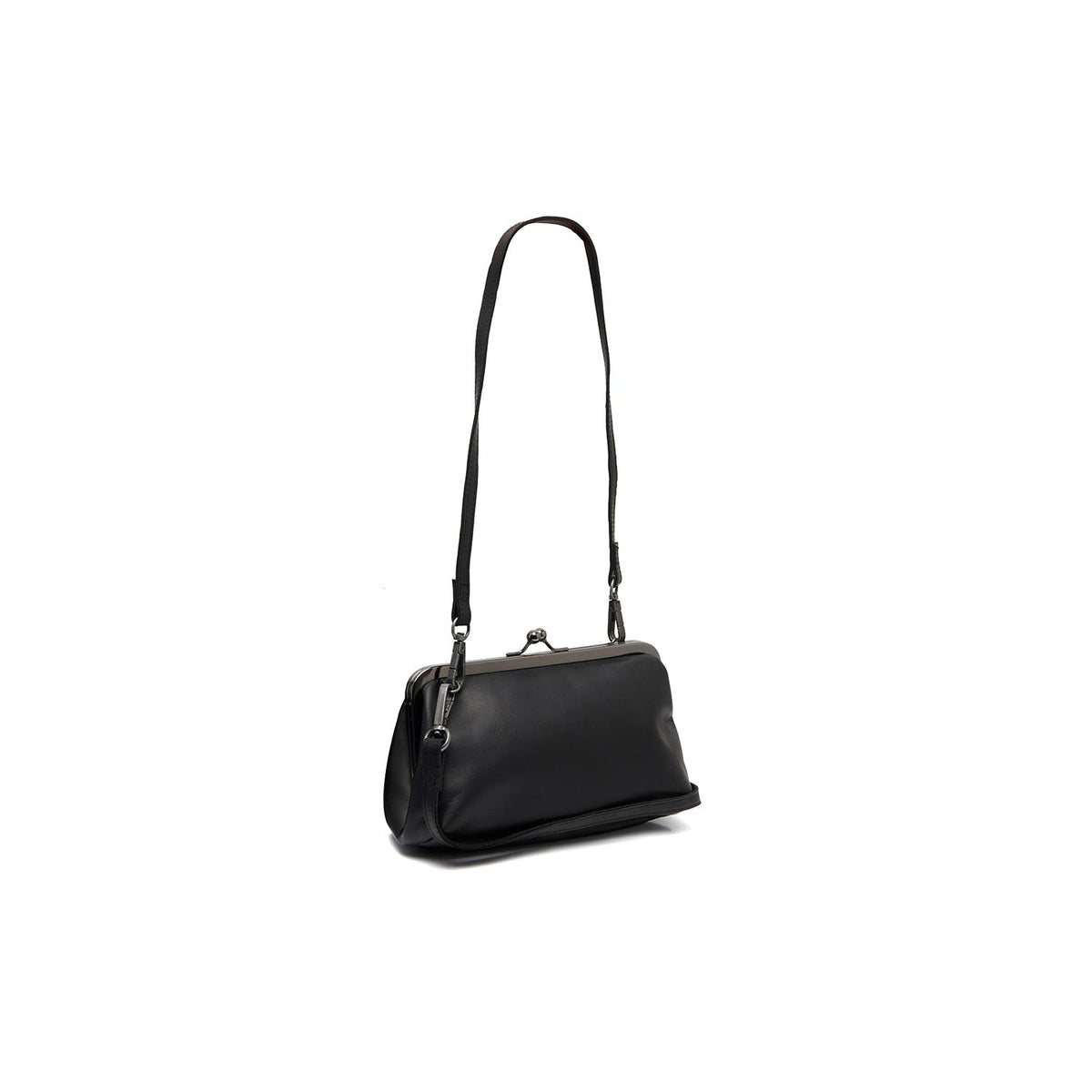 Andrade Full-Grain Leather Shoulder Bag para Mulher in Classic 100% Full-Grain Leather - Full Exterior Front Profile View | Buy Online