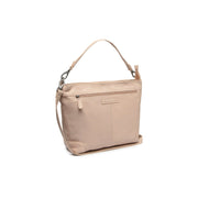 Astero Full-Grain Leather Shoulder Bag para Mulher in Classic 100% Full-Grain Leather - Full Exterior Front Profile View | Buy Online