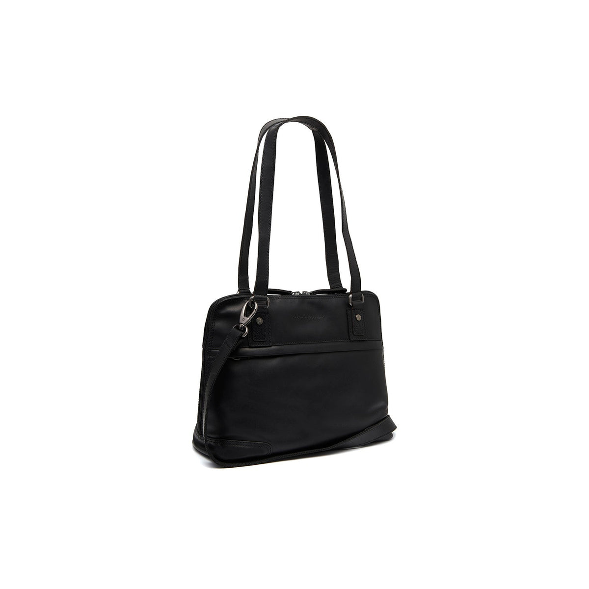 Belgrado Full-Grain Leather Shoulder Bag para Mulher in Classic 100% Full-Grain Leather - Full Exterior Front Profile View | Buy Online