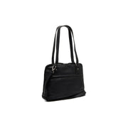 Belgrado Full-Grain Leather Shoulder Bag para Mulher in Classic 100% Full-Grain Leather - Full Exterior Front Profile View | Buy Online