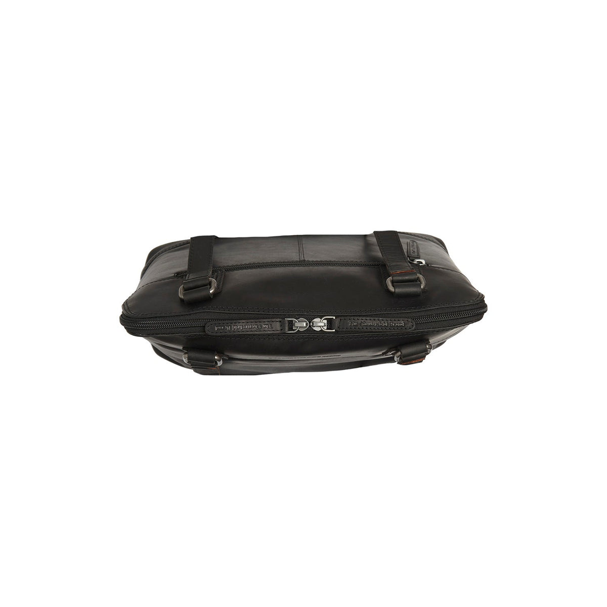 Belgrado Full-Grain Leather Shoulder Bag para Mulher - Structured Side Profile Showing Gusset Depth &amp; Expansion Capacity