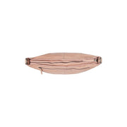 Bolivia Full-Grain Leather Shoulder Bag para Mulher - Structured Side Profile Showing Gusset Depth &amp; Expansion Capacity