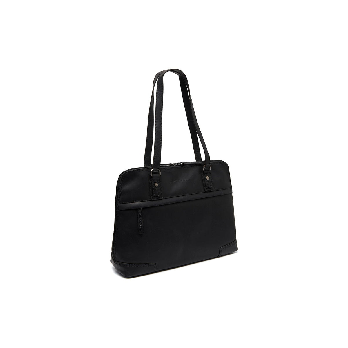 Branson Full-Grain Leather Shoulder Bag para Mulher in Classic 100% Full-Grain Leather - Full Exterior Front Profile View | Buy Online
