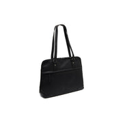 Branson Full-Grain Leather Shoulder Bag para Mulher in Classic 100% Full-Grain Leather - Full Exterior Front Profile View | Buy Online