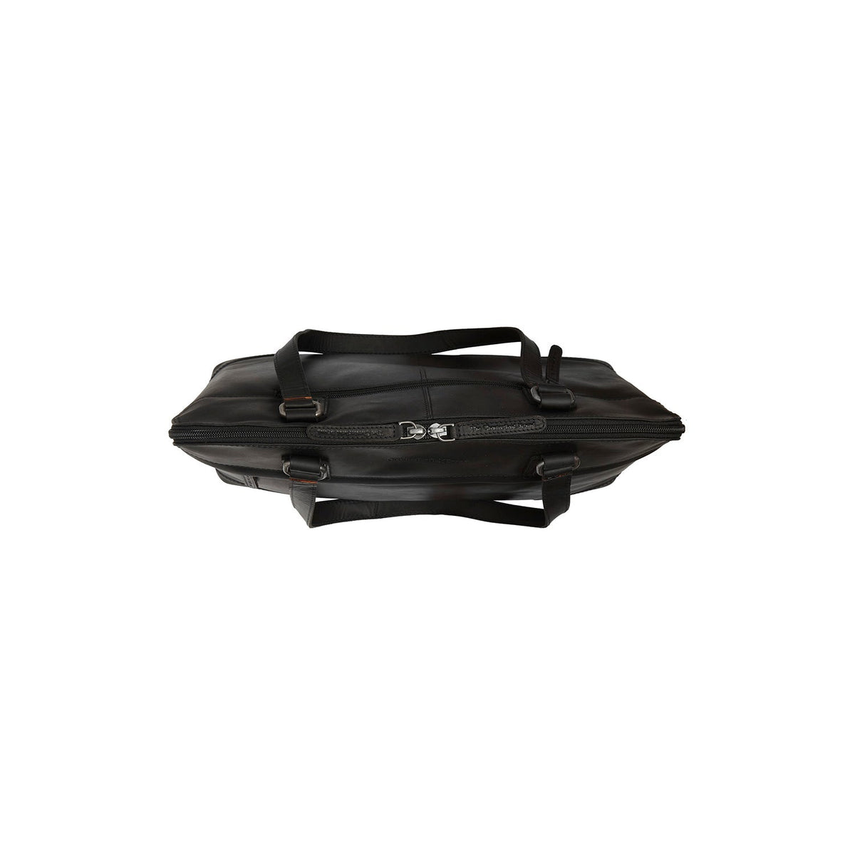 Branson Full-Grain Leather Shoulder Bag para Mulher - Structured Side Profile Showing Gusset Depth &amp; Expansion Capacity