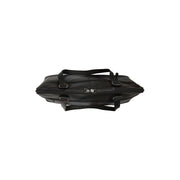 Branson Full-Grain Leather Shoulder Bag para Mulher - Structured Side Profile Showing Gusset Depth &amp; Expansion Capacity