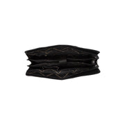 Solid Antique Brass Hardware & Heavy-Duty Dual Zipper Detail on Fidenza Full-Grain Leather Shoulder Bag