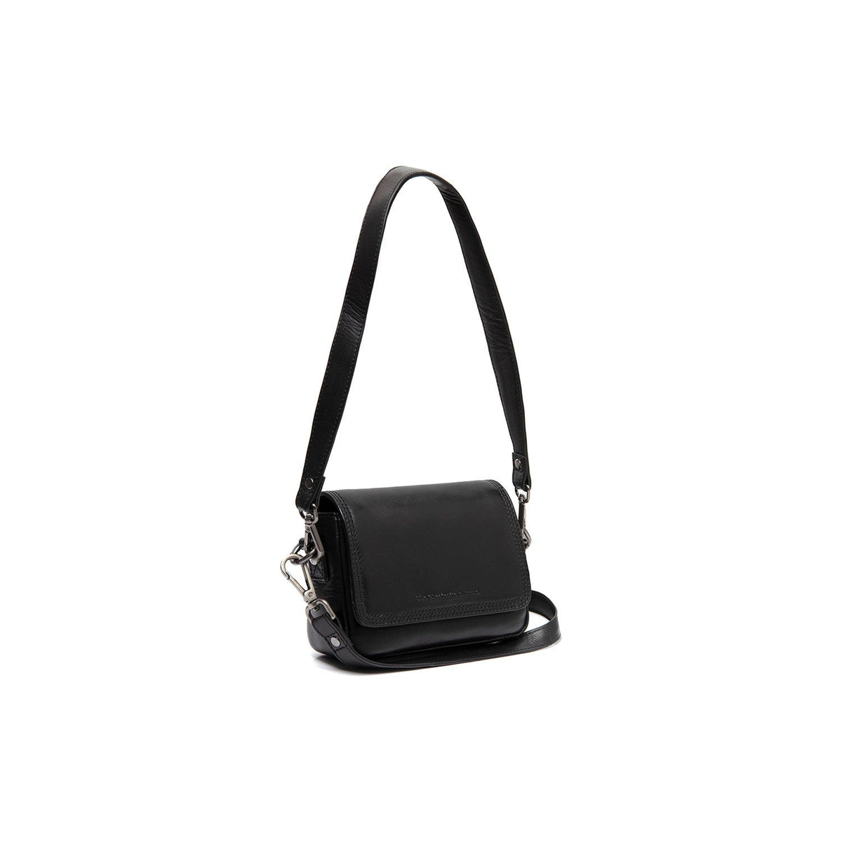 Marcella Full-Grain Leather Shoulder Bag para Mulher in Classic 100% Full-Grain Leather - Full Exterior Front Profile View | Buy Online
