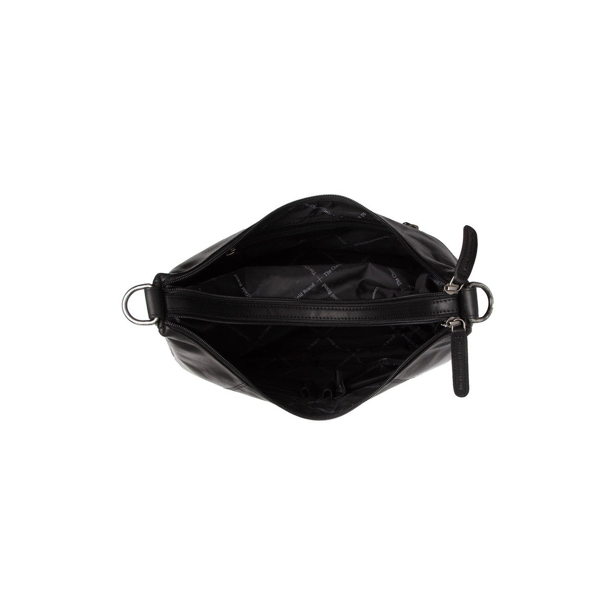 Marle Full-Grain Leather Shoulder Bag para Mulher - Structured Side Profile Showing Gusset Depth &amp; Expansion Capacity