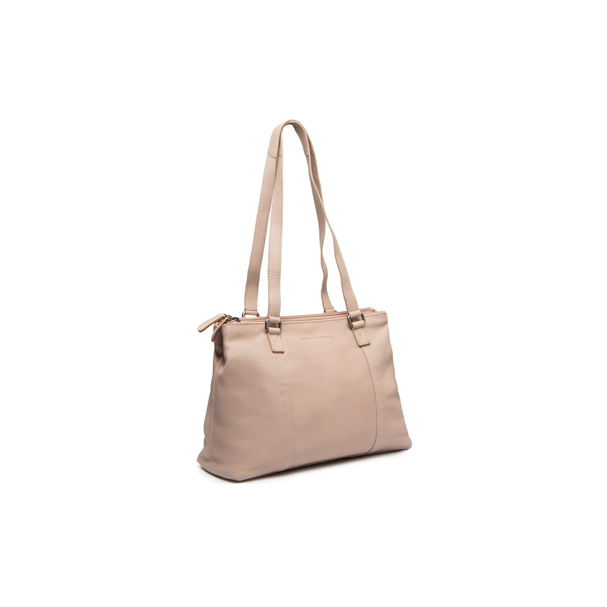 Marvos Full-Grain Leather Shoulder Bag para Mulher in Classic 100% Full-Grain Leather - Full Exterior Front Profile View | Buy Online