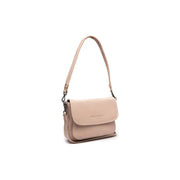 Miloa Full-Grain Leather Shoulder Bag para Mulher in Classic 100% Full-Grain Leather - Full Exterior Front Profile View | Buy Online