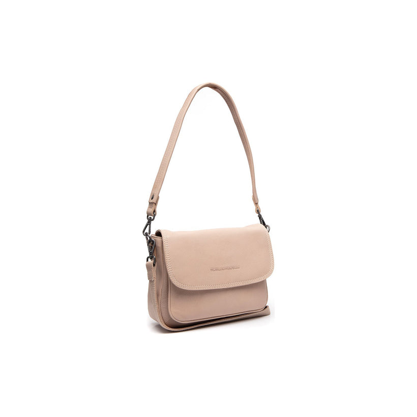 Miloa Full-Grain Leather Shoulder Bag in Classic 100% Full-Grain Leather - Full Exterior Front Profile View | Buy Online