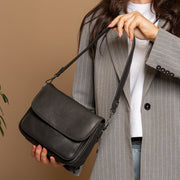 Miloa Full-Grain Leather Shoulder Bag para Mulher – alternate product view 2