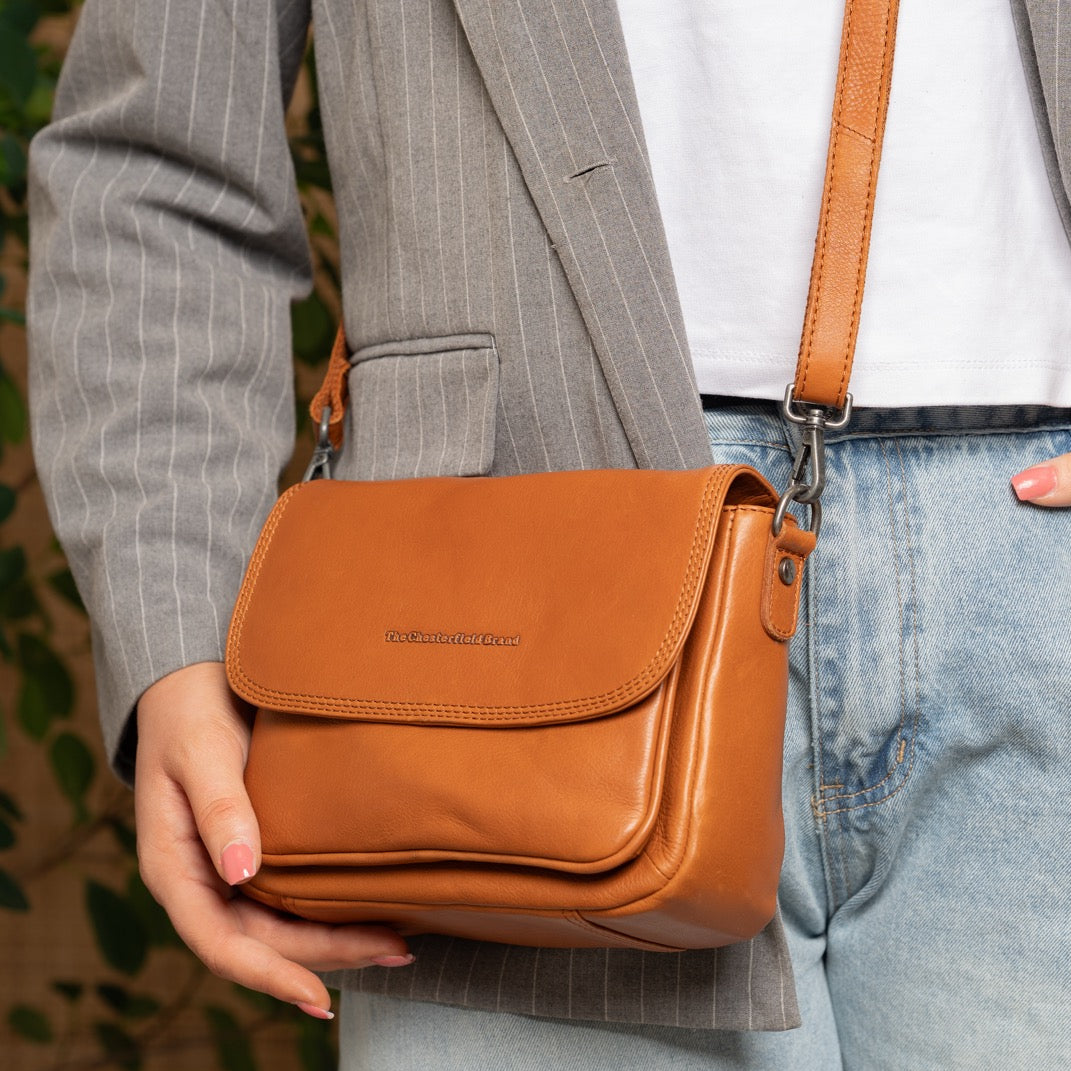 Miloa Full-Grain Leather Shoulder Bag para Mulher – alternate product view 2