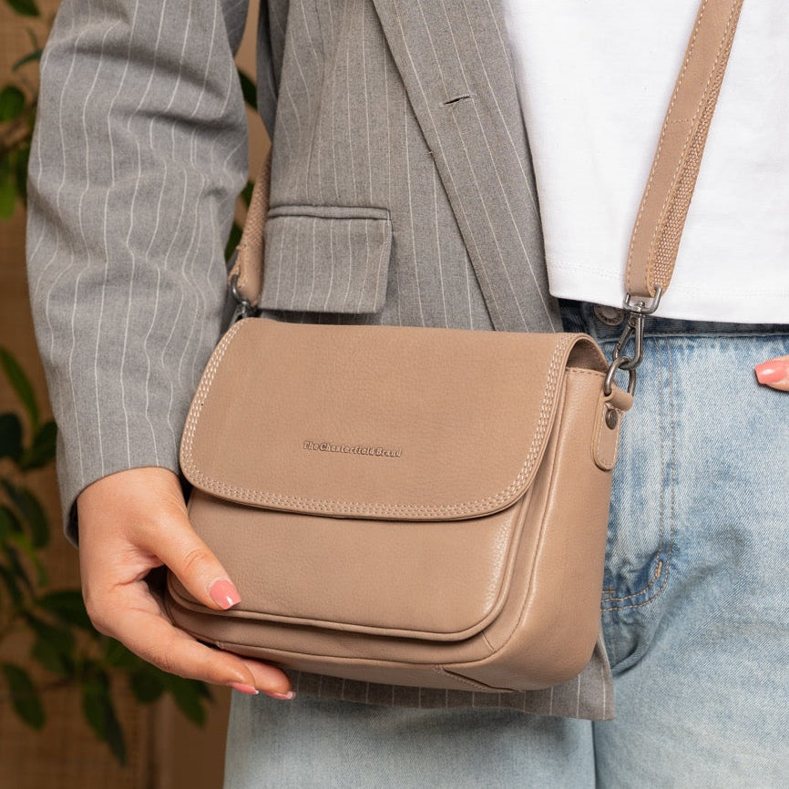 Miloa Full-Grain Leather Shoulder Bag para Mulher – alternate product view 2