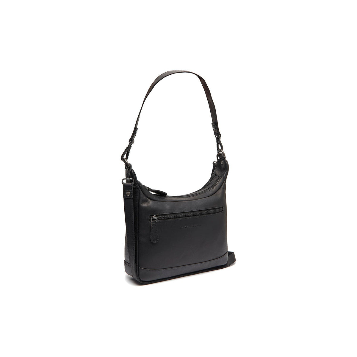 Mirave Full-Grain Leather Shoulder Bag para Mulher in Classic 100% Full-Grain Leather - Full Exterior Front Profile View | Buy Online