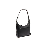Mirave Full-Grain Leather Shoulder Bag para Mulher in Classic 100% Full-Grain Leather - Full Exterior Front Profile View | Buy Online
