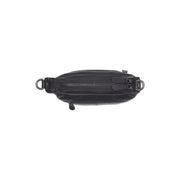 Mirave Full-Grain Leather Shoulder Bag para Mulher - Structured Side Profile Showing Gusset Depth &amp; Expansion Capacity