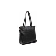 Mosel Full-Grain Leather Shoulder Bag para Mulher in Classic 100% Full-Grain Leather - Full Exterior Front Profile View | Buy Online