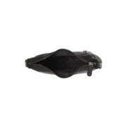 Solid Antique Brass Hardware &amp; Heavy-Duty Dual Zipper Detail on Nancy Full-Grain Leather Shoulder Bag para Mulher