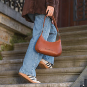 Nancy Full-Grain Leather Shoulder Bag para Mulher – alternate product view 3