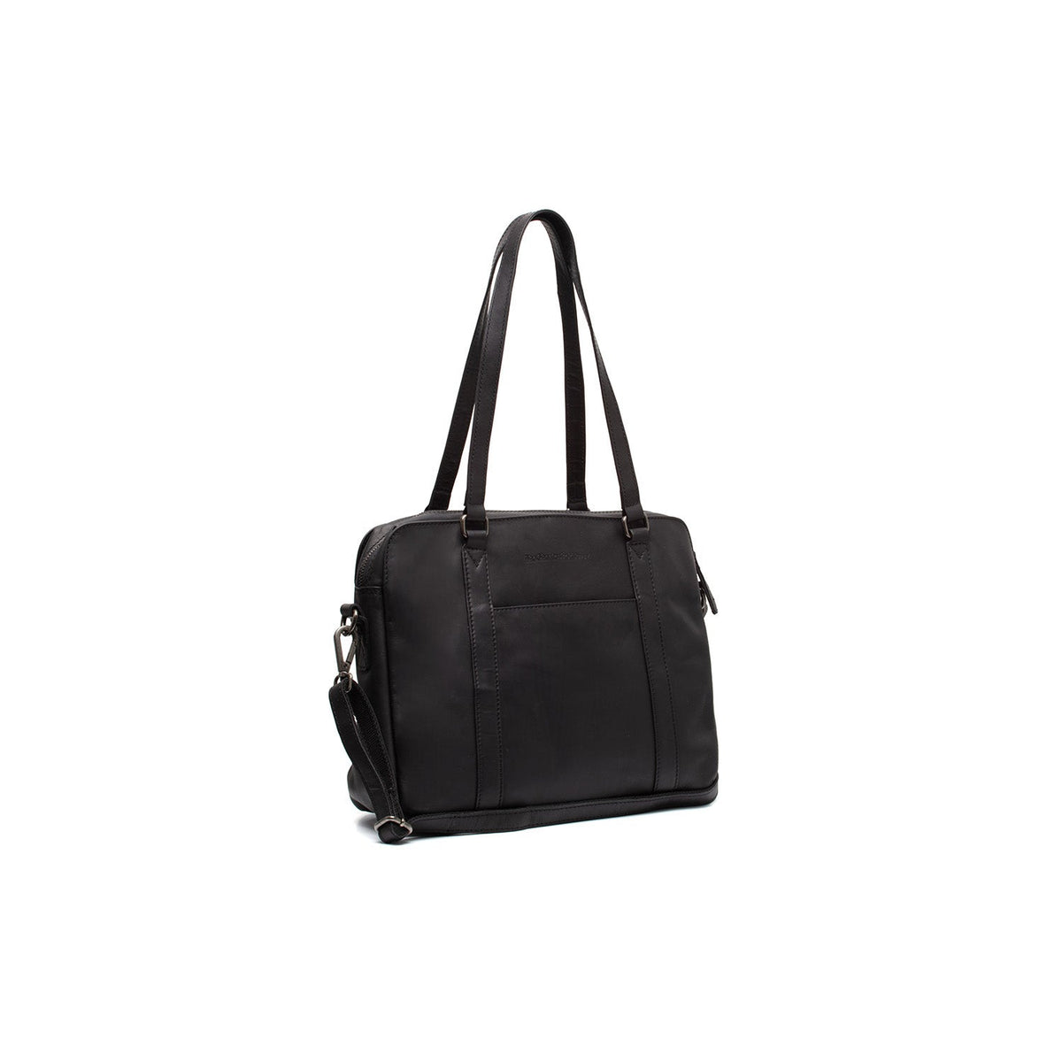 Pretoria Full-Grain Leather Shoulder Bag para Mulher in Classic 100% Full-Grain Leather - Full Exterior Front Profile View | Buy Online