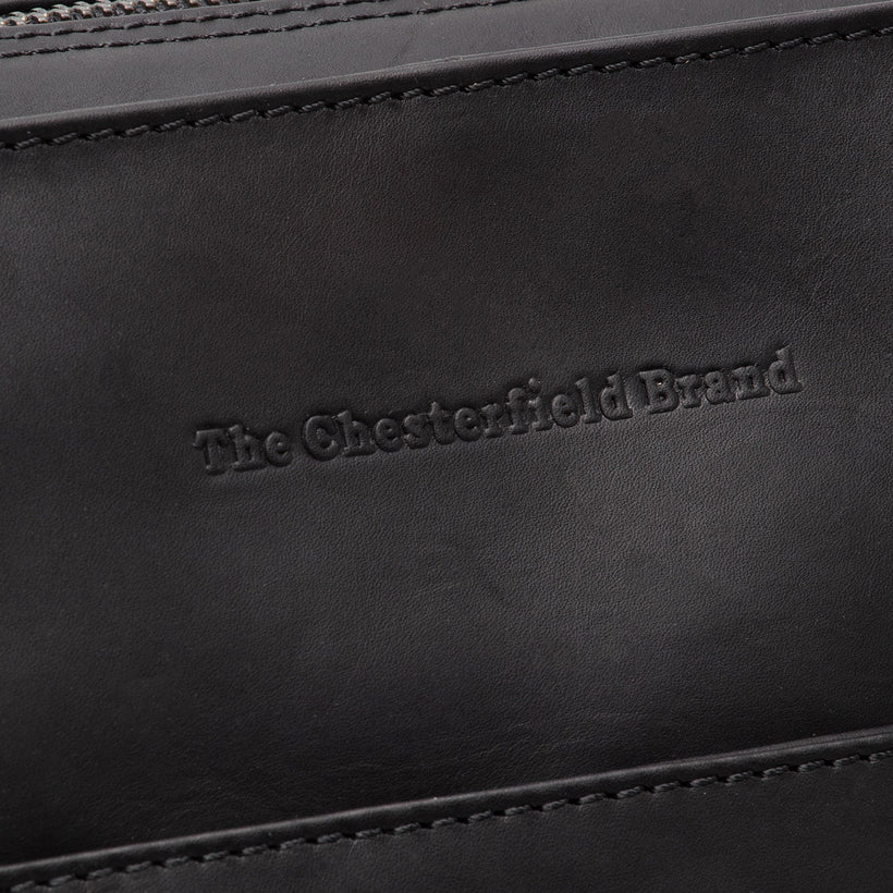 Classic 100% Full-Grain leather Bag - Rear Perspective Showing Reinforced Leather Straps & Stitching