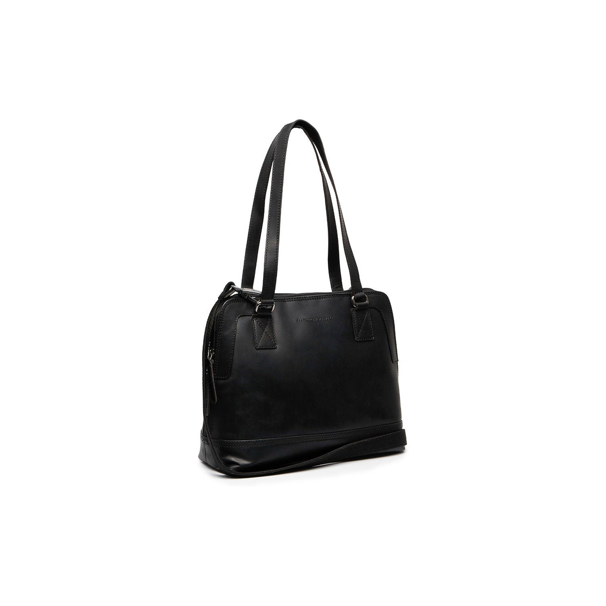 Seron Full-Grain Leather Shoulder Bag para Mulher in Classic 100% Full-Grain Leather - Full Exterior Front Profile View | Buy Online