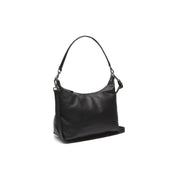 Skara Full-Grain Leather Shoulder Bag para Mulher in Classic 100% Full-Grain Leather - Full Exterior Front Profile View | Buy Online