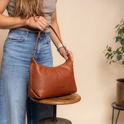 Skara Full-Grain Leather Shoulder Bag para Mulher – alternate product view 3