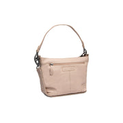 Zarita Full-Grain Leather Shoulder Bag para Mulher in Classic 100% Full-Grain Leather - Full Exterior Front Profile View | Buy Online