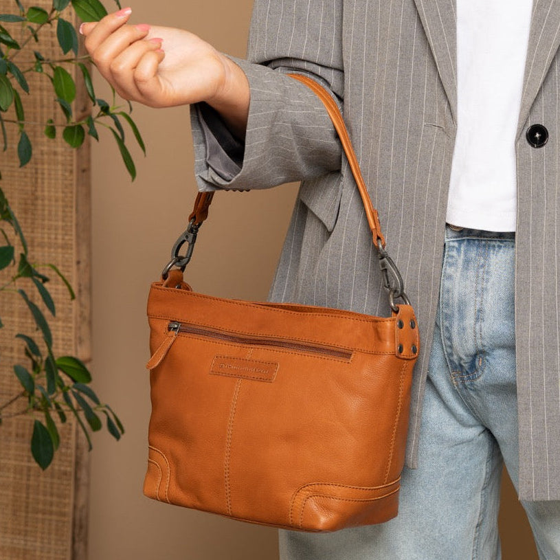 Zarita Full-Grain Leather Shoulder Bag para Mulher – alternate product view 2