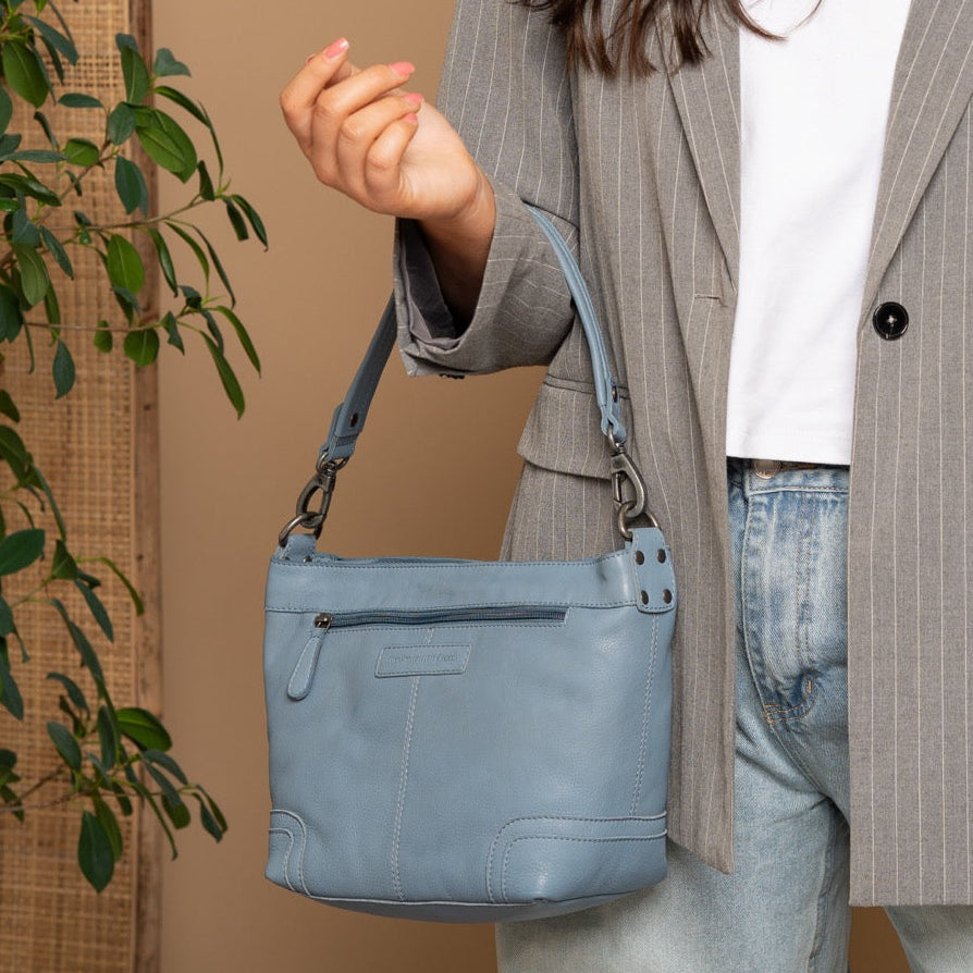 Zarita Full-Grain Leather Shoulder Bag para Mulher – alternate product view 2