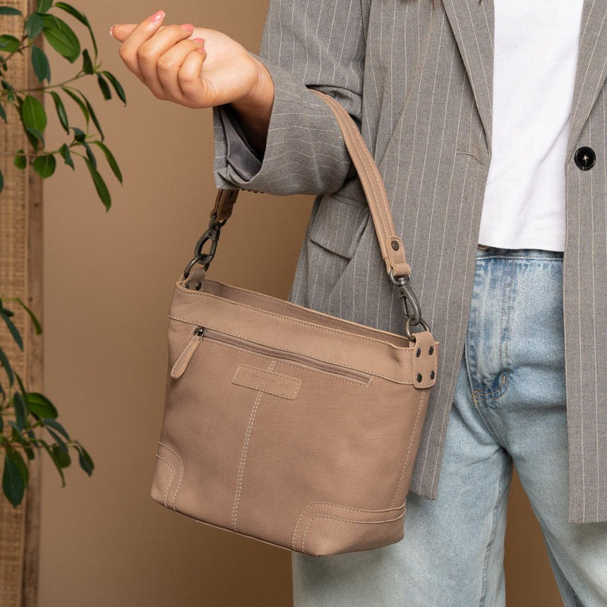 Zarita Full-Grain Leather Shoulder Bag para Mulher – alternate product view 2