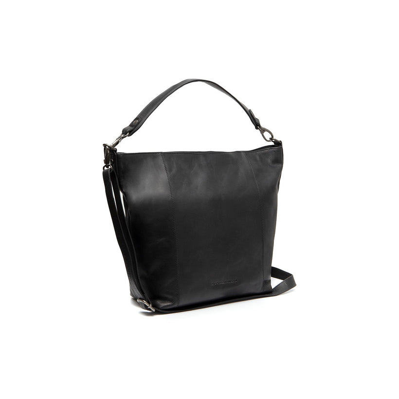 Zira Full-Grain Leather Shoulder Bag in Classic 100% Full-Grain Leather - Full Exterior Front Profile View | Buy Online