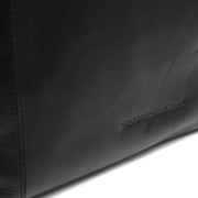 
Classic 100% Full-Grain leather Bag - Perspetiva traseira com alças de couro reforçadas