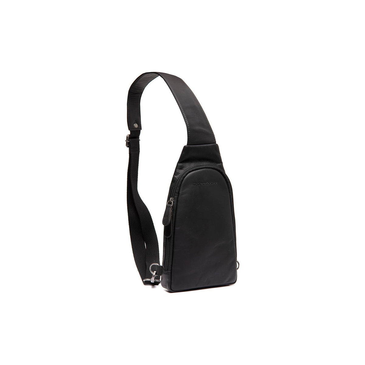 Leather Sling Bag Bowey para Mulher in Classic 100% Full-Grain Leather - Full Exterior Front Profile View | Buy Online