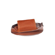 Cognac Leather Sling Bag Bowey para Mulher, detail view 3