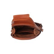 Cognac Leather Sling Bag Bowey para Mulher, detail view 4