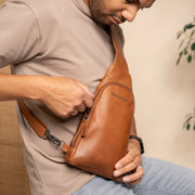 Leather Sling Bag Bowey para Mulher – alternate product view 2