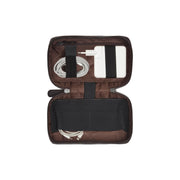 Tailored Rib Cuffs &amp; Hem Craftsmanship Construction Detail on Leather Tech-Organizer Ardan para Mulher