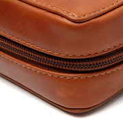 Cognac Leather Tech-Organizer Ardan para Mulher, detail view 3