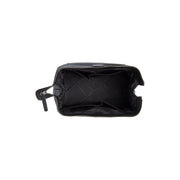 Close-Up Detail of Classic Collar &amp; Heavy-Duty Zipper Hardware on Biassa Full-Grain Leather Toiletry Bag para Mulher